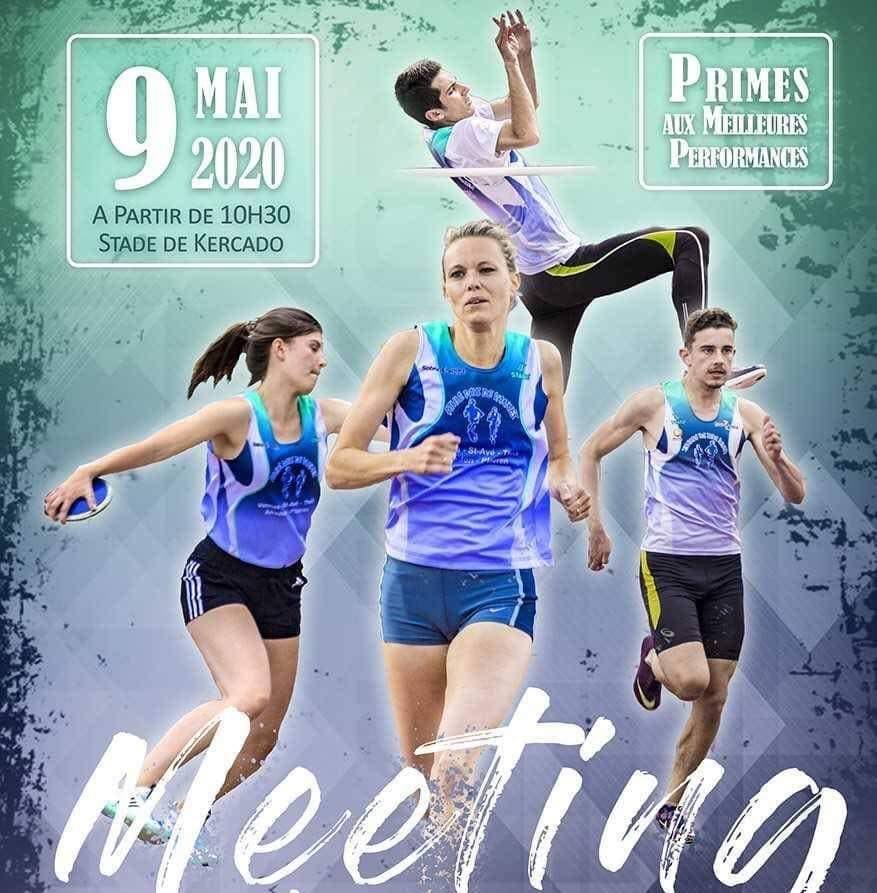 Meeting d'Athlétisme organisé par Athlé Pays de Vannes le samedi 09 mai 2020.
